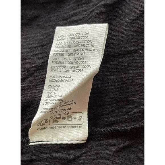 Free people Midi Dress Women Bodycon Black Dahlia Crochet Halter Slit Side Sz M - Picture 9 of 10